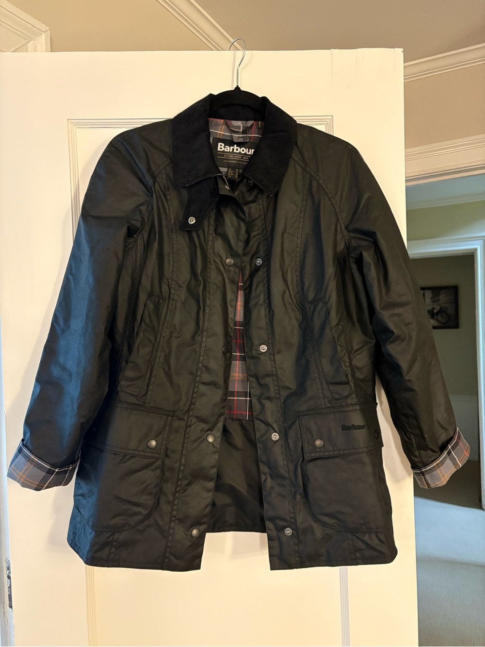 NWOT Barbour Beadnell waxed cotton jacket UK 10/US 6 - Picture 1 of 10